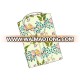 New design custom embroidered men beach wear cotton hawaiian shirts wholesale